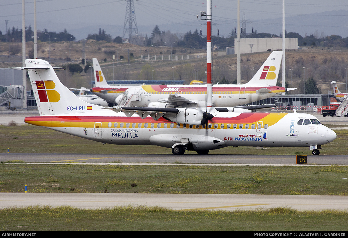 Aircraft Photo of EC-LRU | ATR ATR-72-600 (ATR-72-212A) | Iberia Regional | AirHistory.net #323414