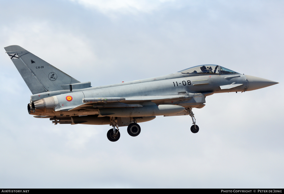 Aircraft Photo of C16-28 | Eurofighter EF-2000 Typhoon S | Spain - Air Force | AirHistory.net #323419