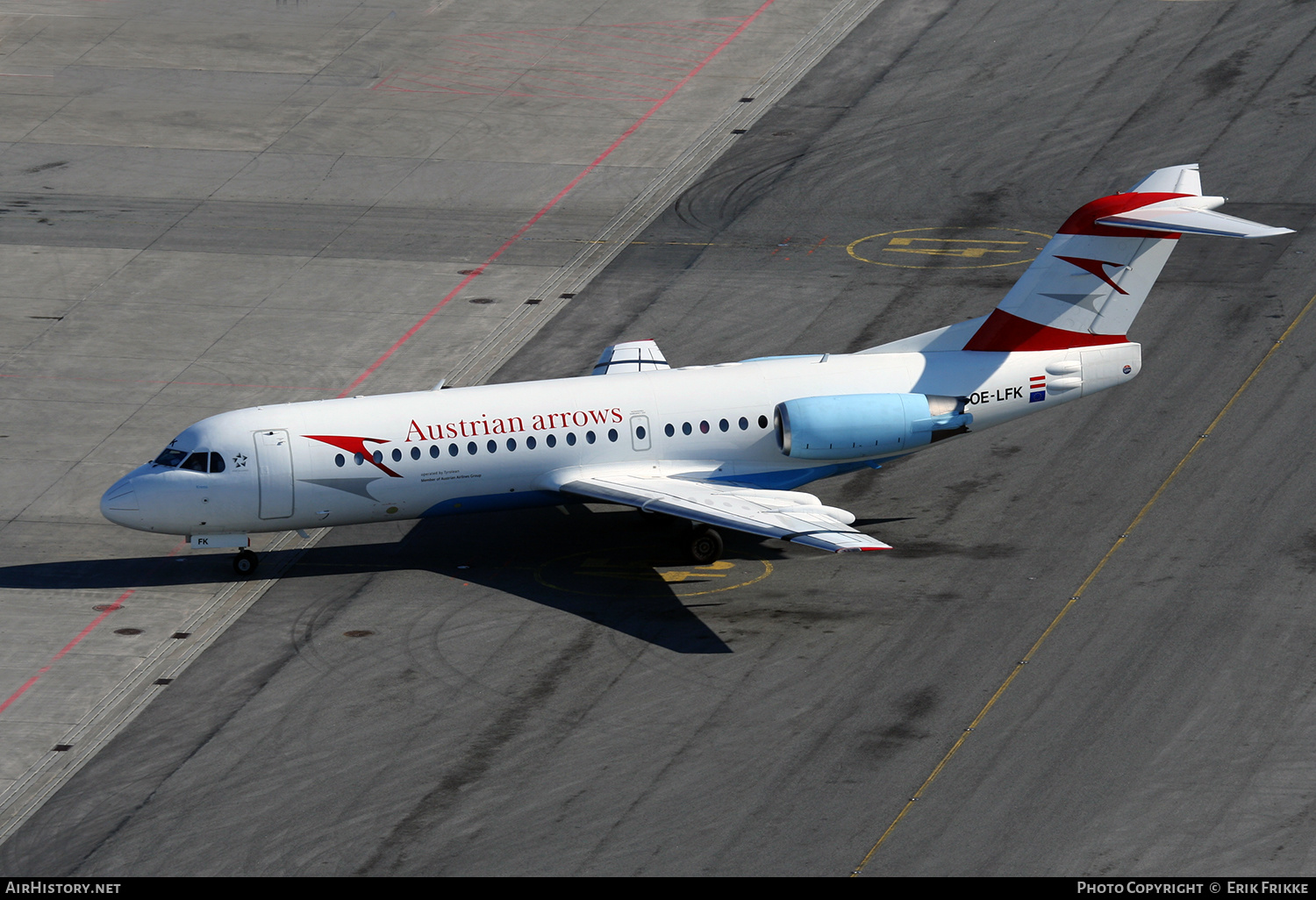 Aircraft Photo of OE-LFK | Fokker 70 (F28-0070) | Austrian Arrows | AirHistory.net #323422