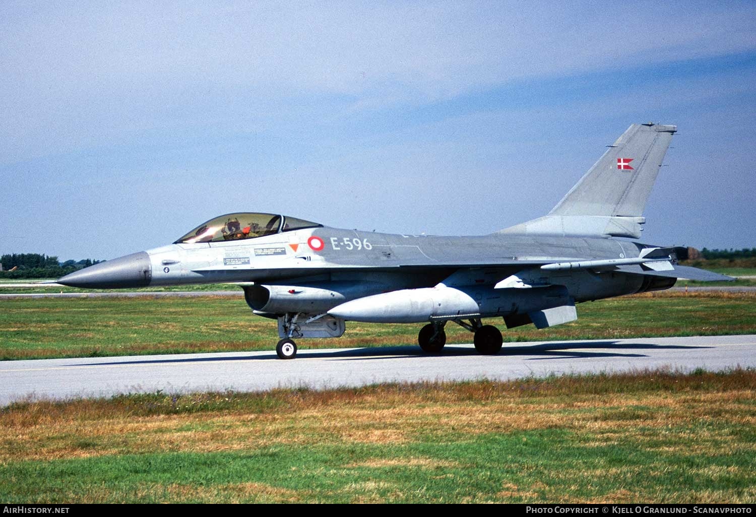Aircraft Photo of E-596 / 80-3596 | General Dynamics F-16A Fighting Falcon | Denmark - Air Force | AirHistory.net #323429