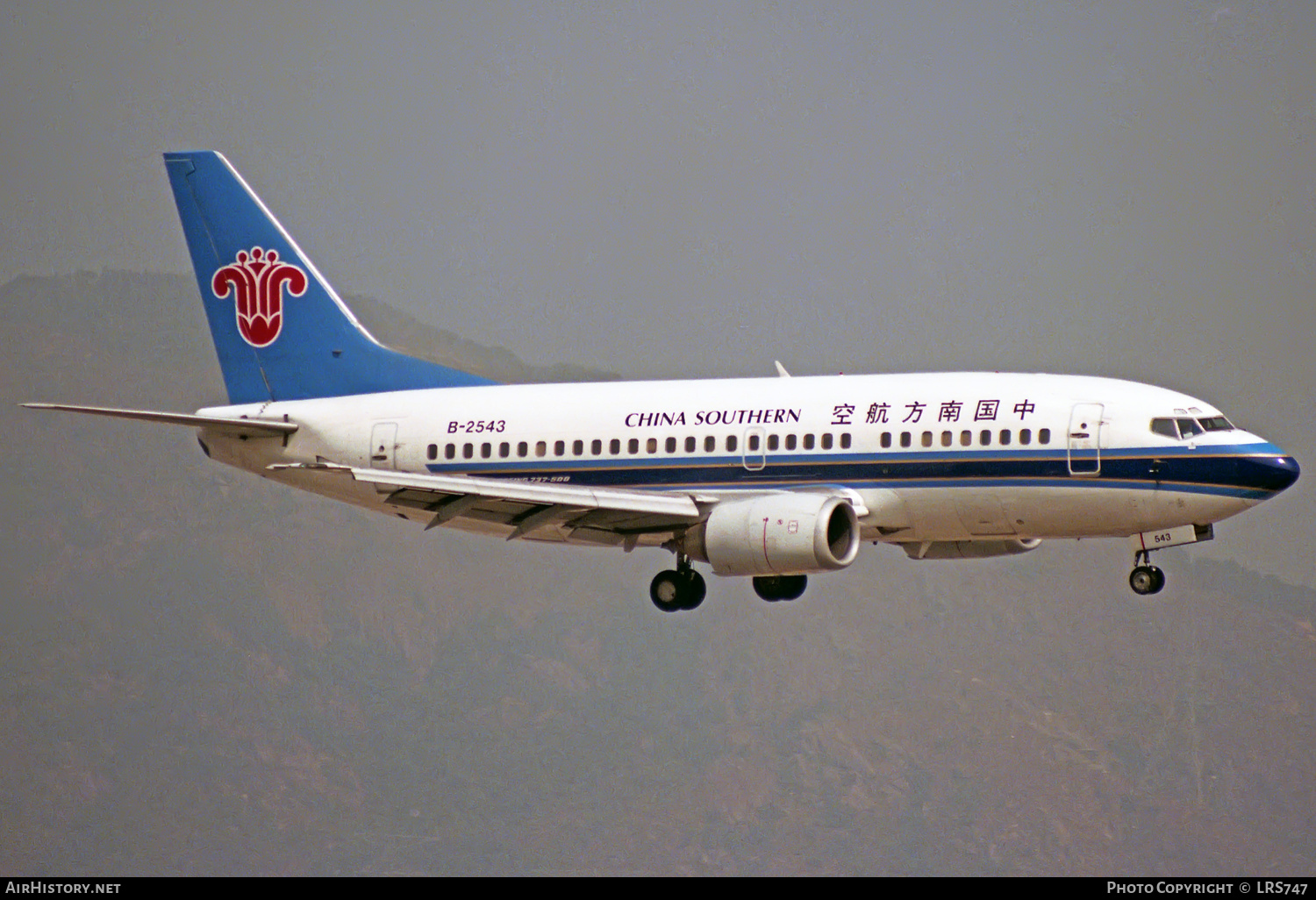 Aircraft Photo of B-2543 | Boeing 737-5Y0 | China Southern Airlines | AirHistory.net #323466