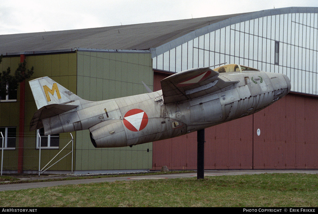 Aircraft Photo of M yellow / 29443 | Saab J29F Tunnan | Austria - Air Force | AirHistory.net #323471