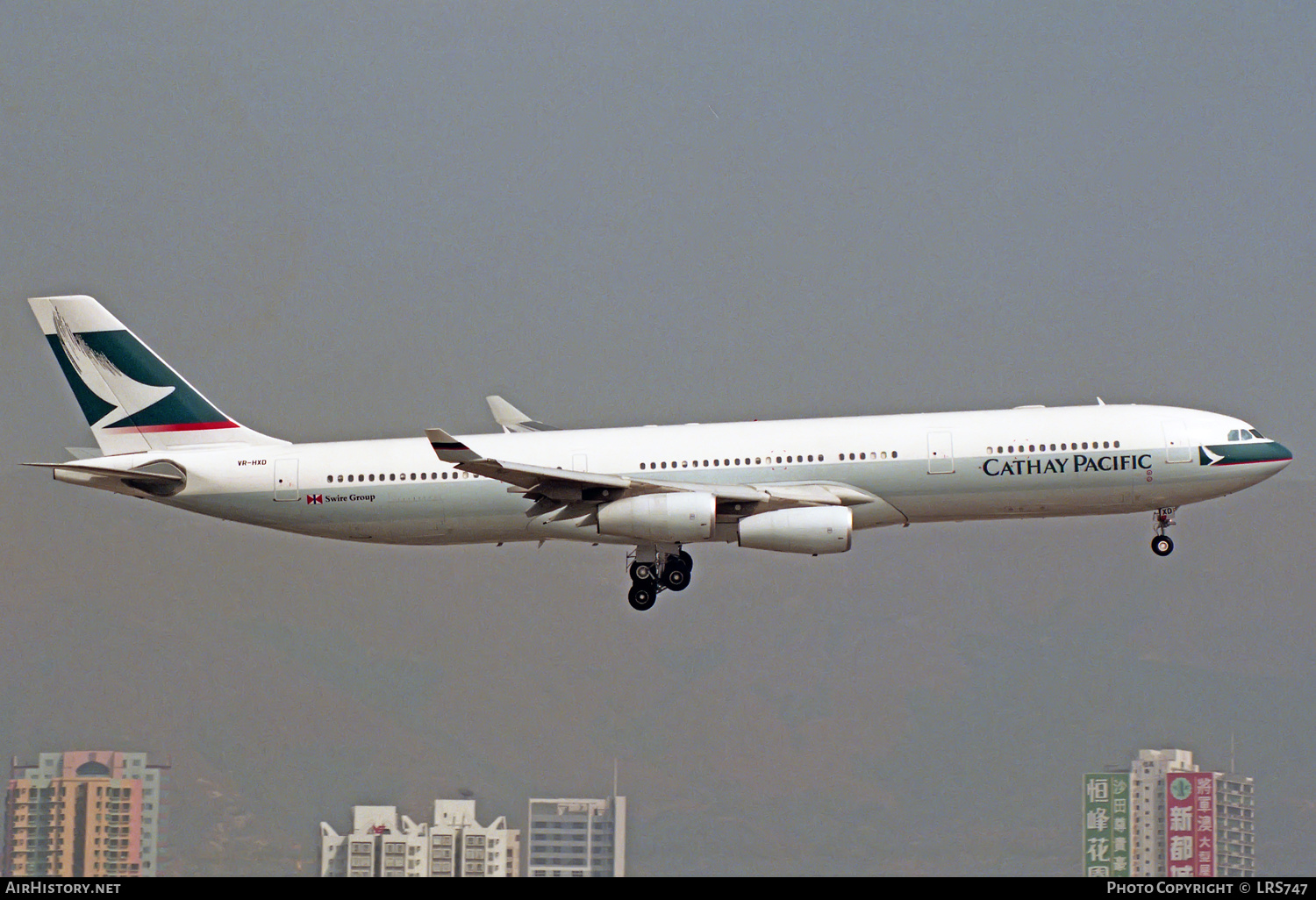 Aircraft Photo of VR-HXD | Airbus A340-313X | Cathay Pacific Airways | AirHistory.net #323495