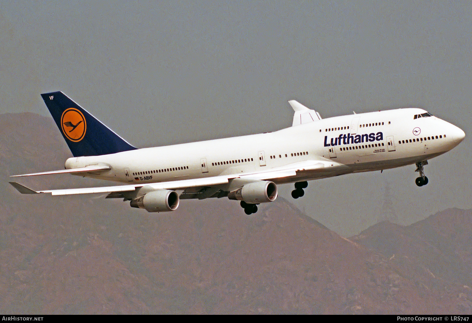 Aircraft Photo of D-ABVF | Boeing 747-430 | Lufthansa | AirHistory.net #323507