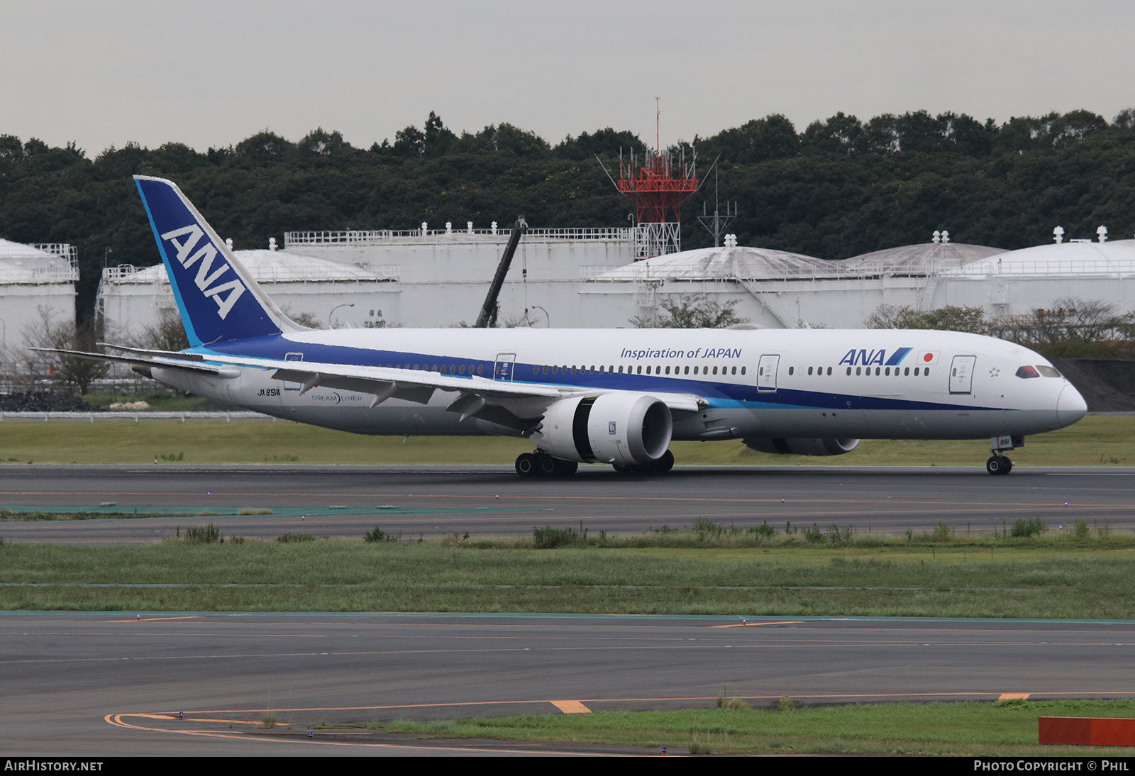 Aircraft Photo of JA891A | Boeing 787-9 Dreamliner | All Nippon Airways - ANA | AirHistory.net #323518