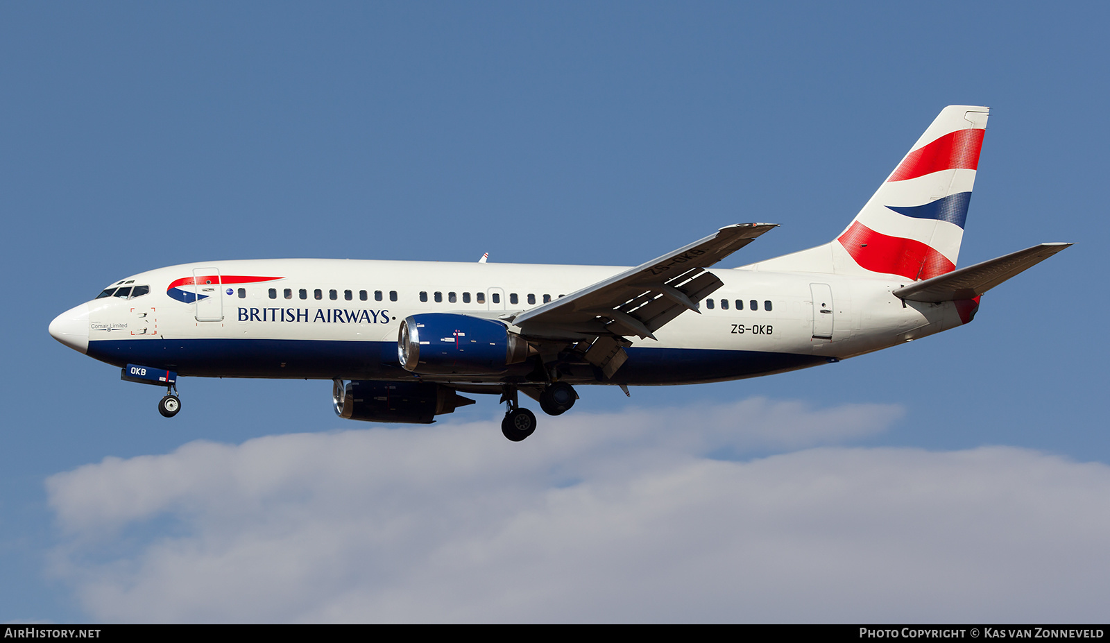 Aircraft Photo of ZS-OKB | Boeing 737-376 | British Airways | AirHistory.net #323538