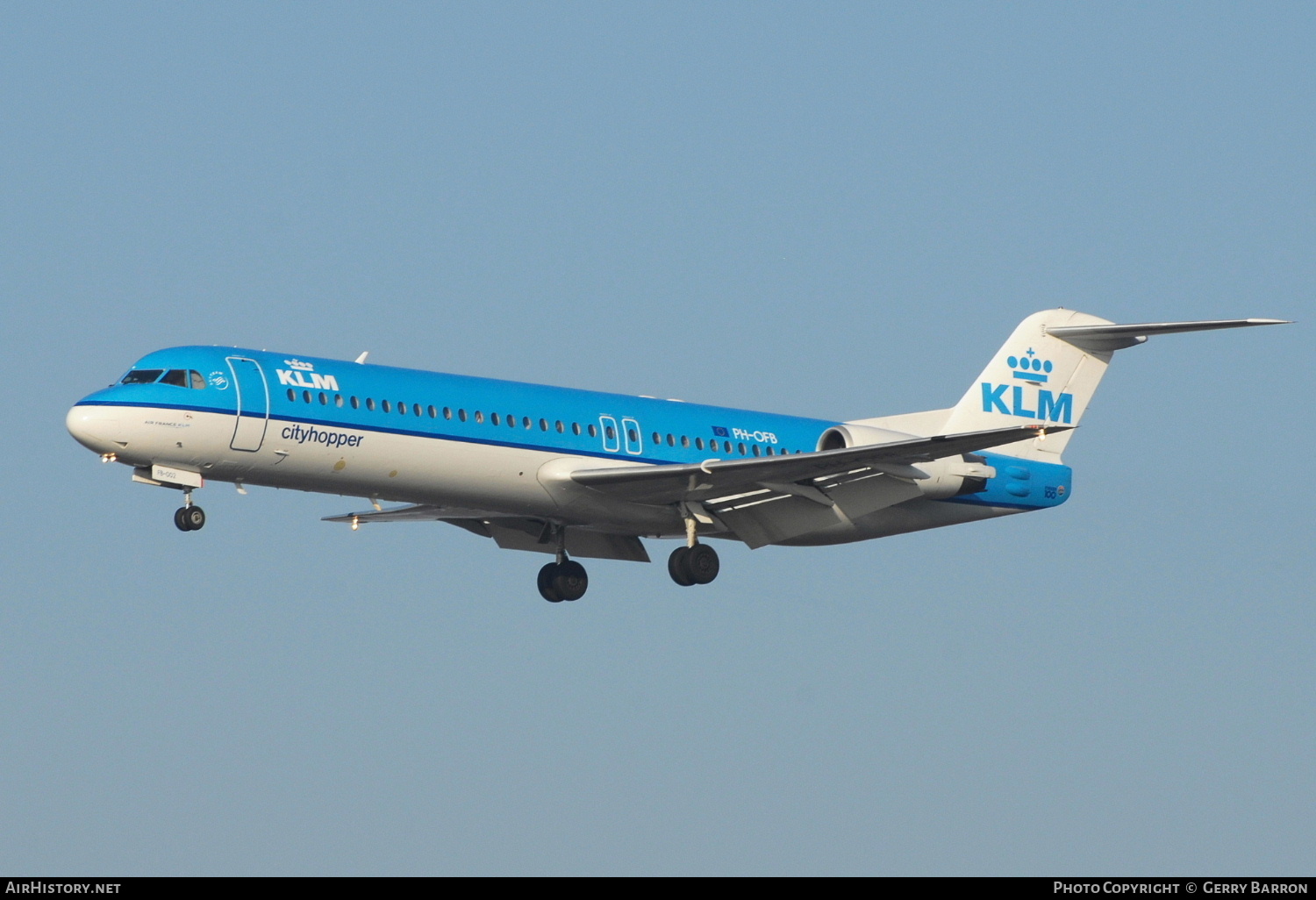 Aircraft Photo of PH-OFB | Fokker 100 (F28-0100) | KLM Cityhopper | AirHistory.net #323638