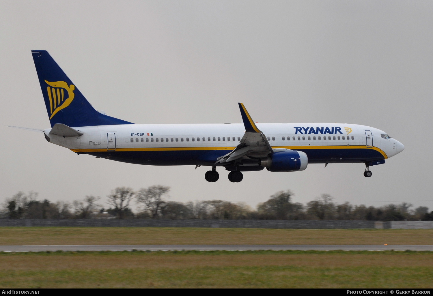 Aircraft Photo of EI-CSP | Boeing 737-8AS | Ryanair | AirHistory.net #323671