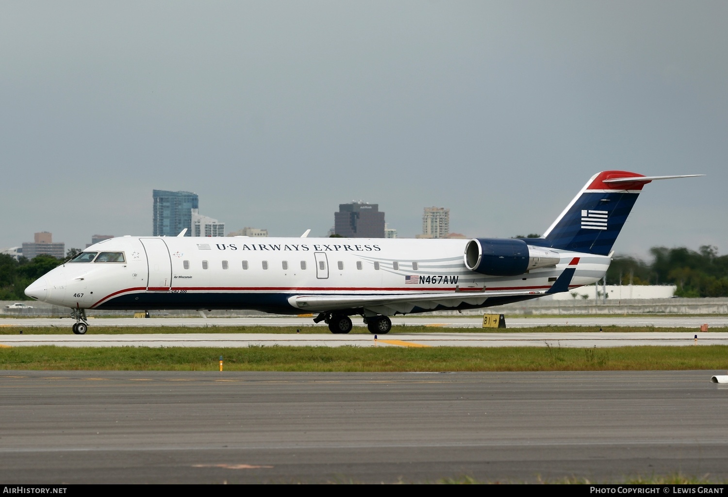 Aircraft Photo of N467AW | Bombardier CRJ-200LR (CL-600-2B19) | US Airways Express | AirHistory.net #323737