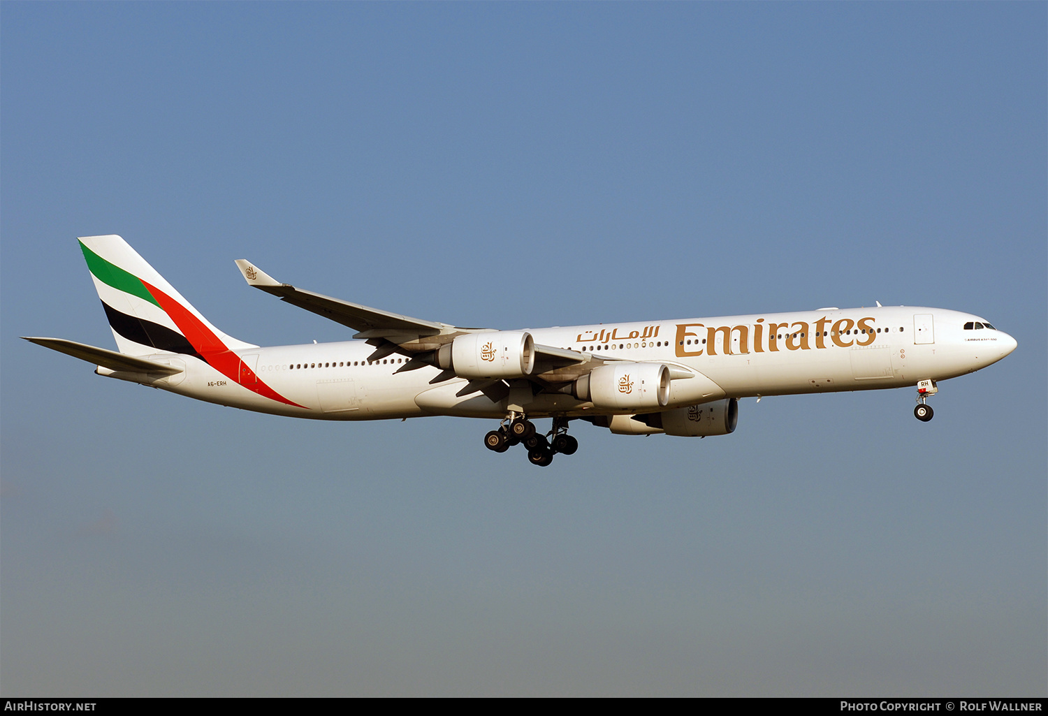 Aircraft Photo of A6-ERH | Airbus A340-541 | Emirates | AirHistory.net #323738