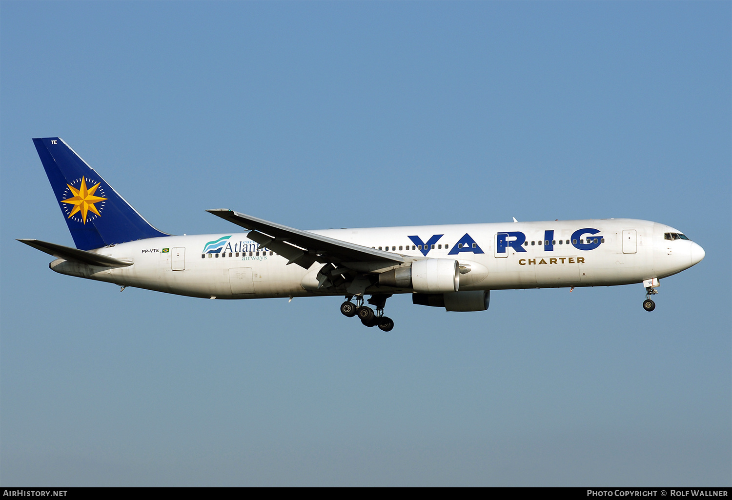 Aircraft Photo of PP-VTE | Boeing 767-3Y0/ER | Varig Charter | AirHistory.net #323739