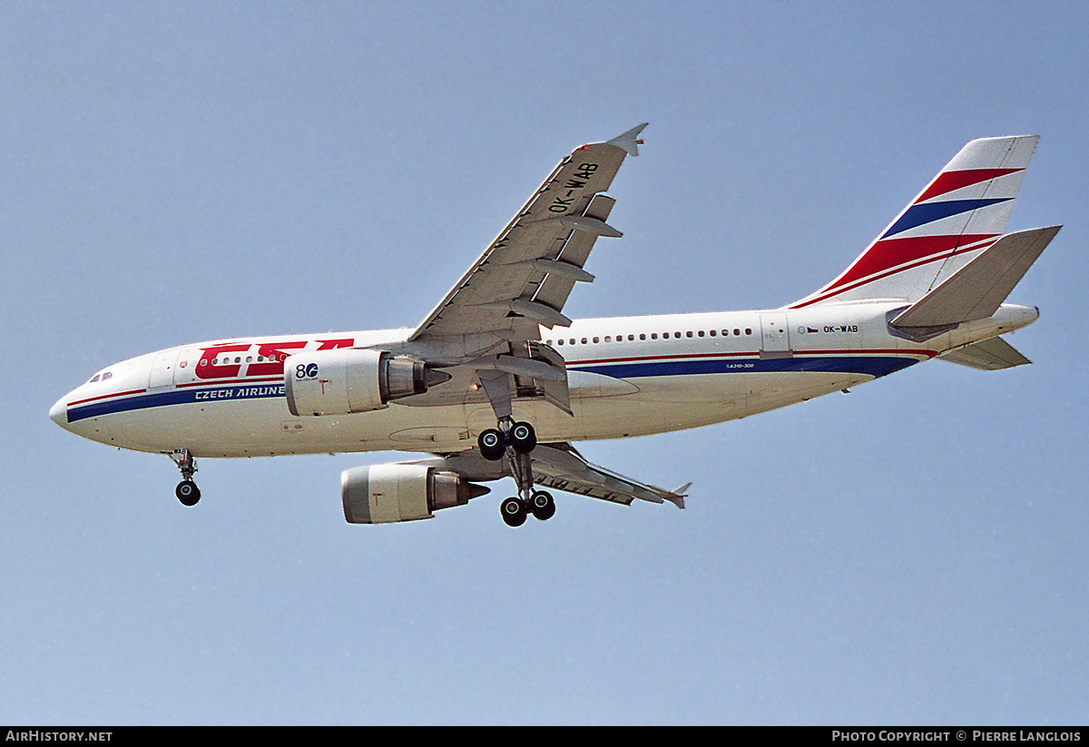 Aircraft Photo of OK-WAB | Airbus A310-304/ET | ČSA - Czech Airlines | AirHistory.net #323751