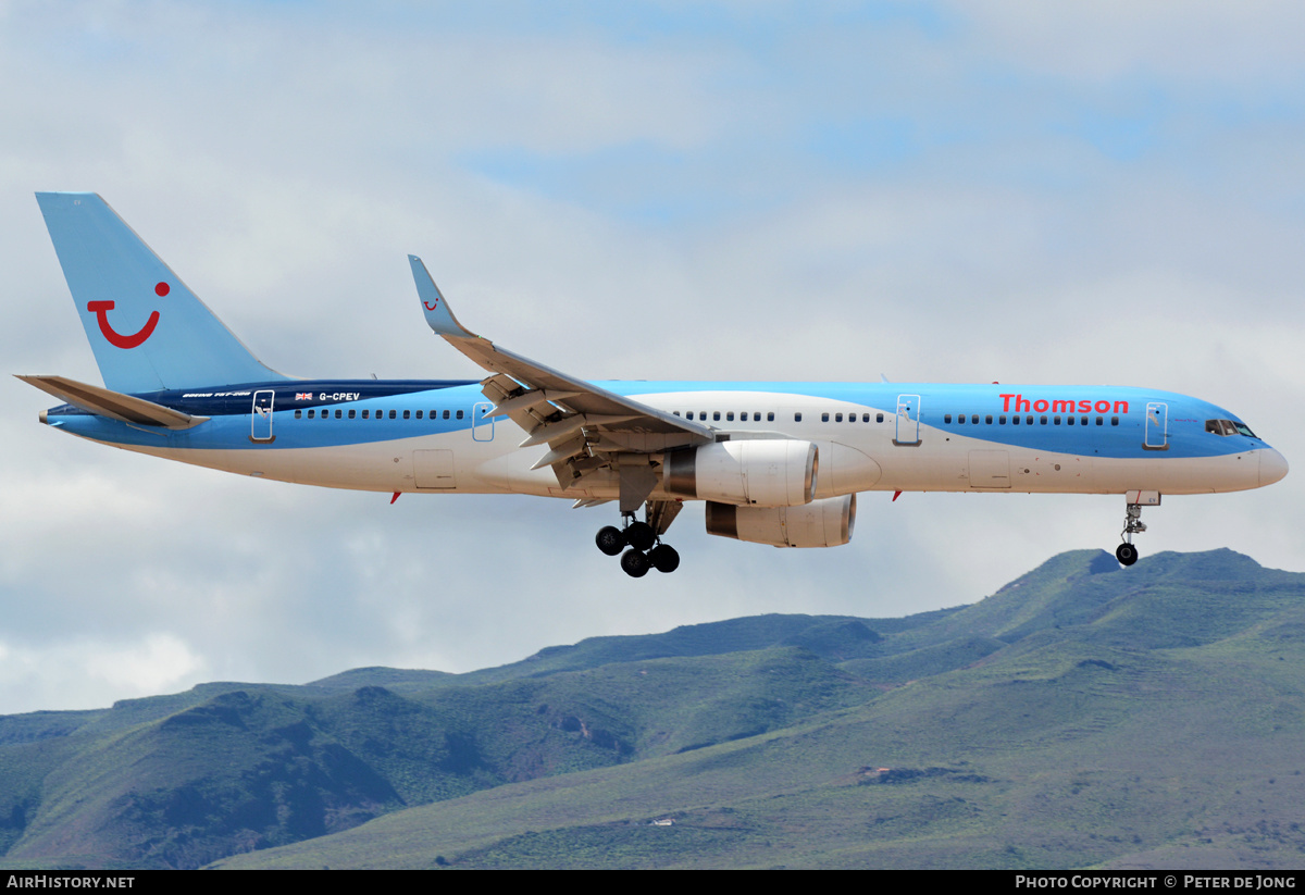 Aircraft Photo of G-CPEV | Boeing 757-236 | Thomson Airways | AirHistory.net #323753