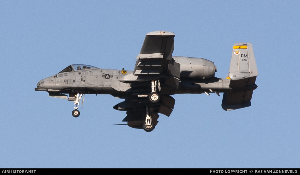 Aircraft Photo of 80-0212 / AF80-212 | Fairchild A-10A Thunderbolt II | USA - Air Force | AirHistory.net #323772