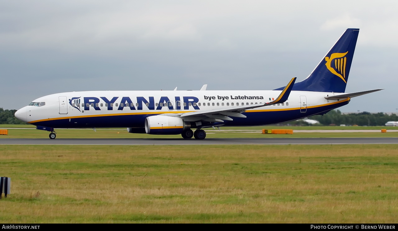 Aircraft Photo of EI-DLM | Boeing 737-8AS | Ryanair | AirHistory.net #323789