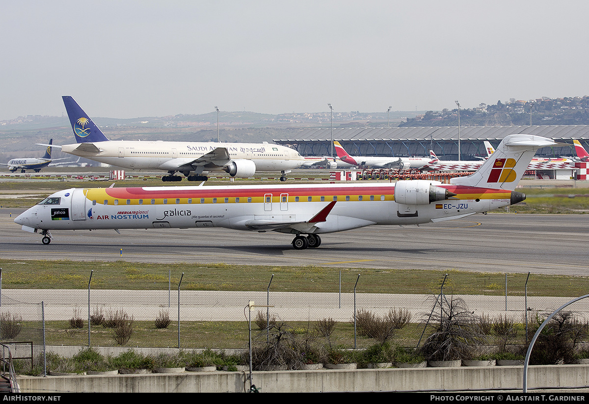 Aircraft Photo of EC-JZU | Bombardier CRJ-900 (CL-600-2D24) | Iberia Regional | AirHistory.net #323915