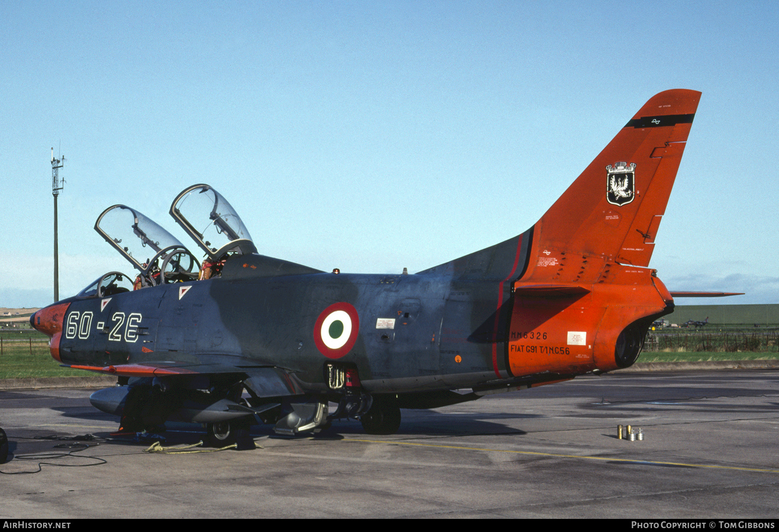 Aircraft Photo of MM6326 | Fiat G-91T/1 | Italy - Air Force | AirHistory.net #323937