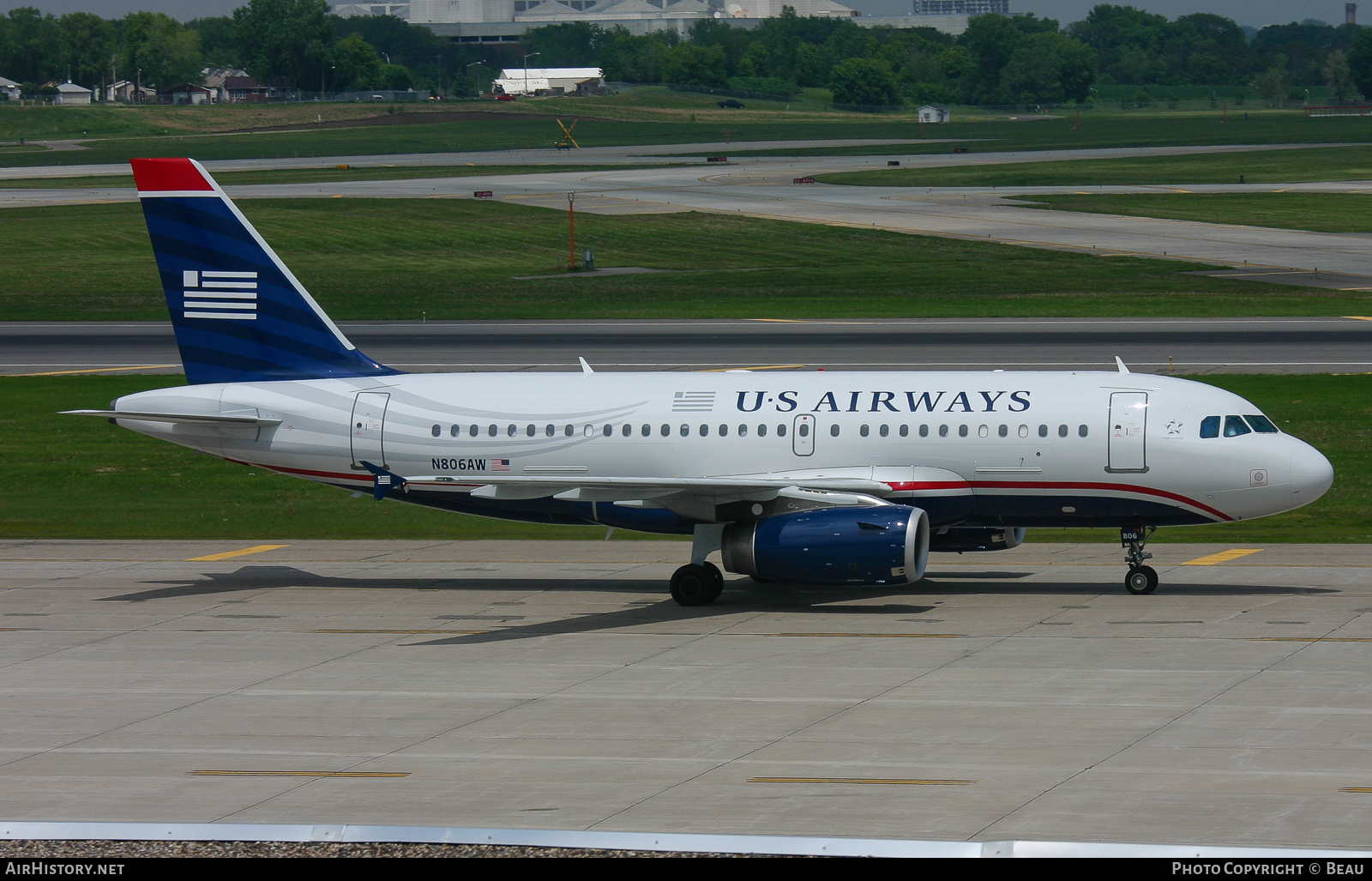 Aircraft Photo of N806AW | Airbus A319-132 | US Airways | AirHistory.net #323956