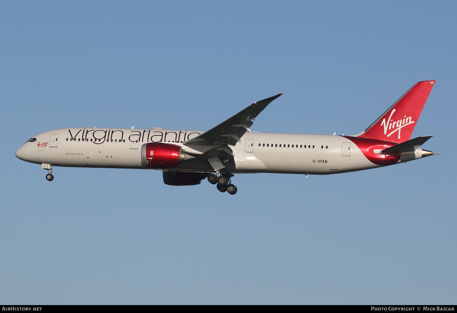 Aircraft Photo of G-VFAN | Boeing 787-9 Dreamliner | Virgin Atlantic Airways | AirHistory.net #323983