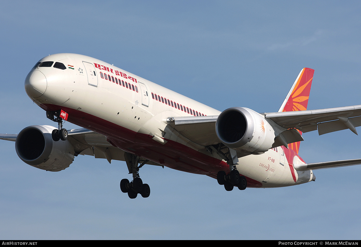 Aircraft Photo of VT-ANB | Boeing 787-8 Dreamliner | Air India | AirHistory.net #323996