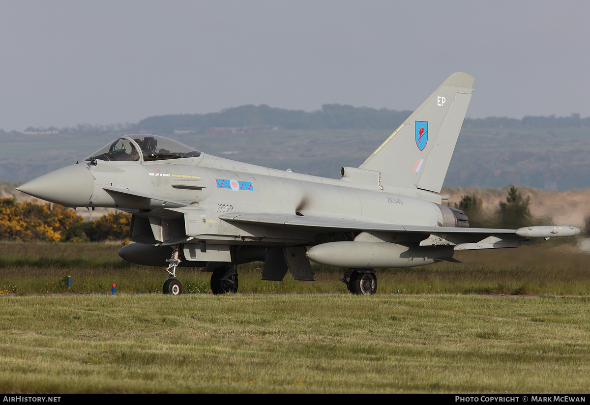 Aircraft Photo of ZK345 | Eurofighter EF-2000 Typhoon FGR4 | UK - Air Force | AirHistory.net #324030
