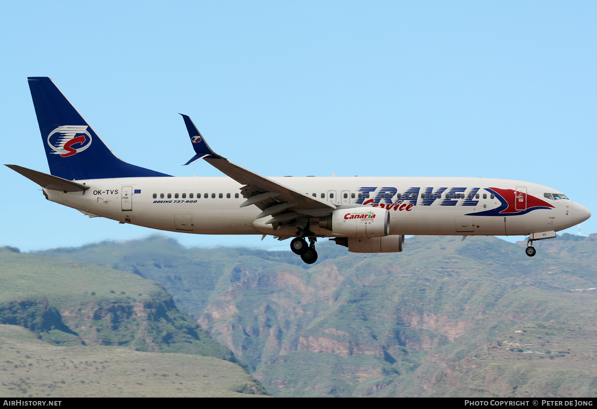 Aircraft Photo of OK-TVS | Boeing 737-86N | Travel Service | AirHistory.net #324059