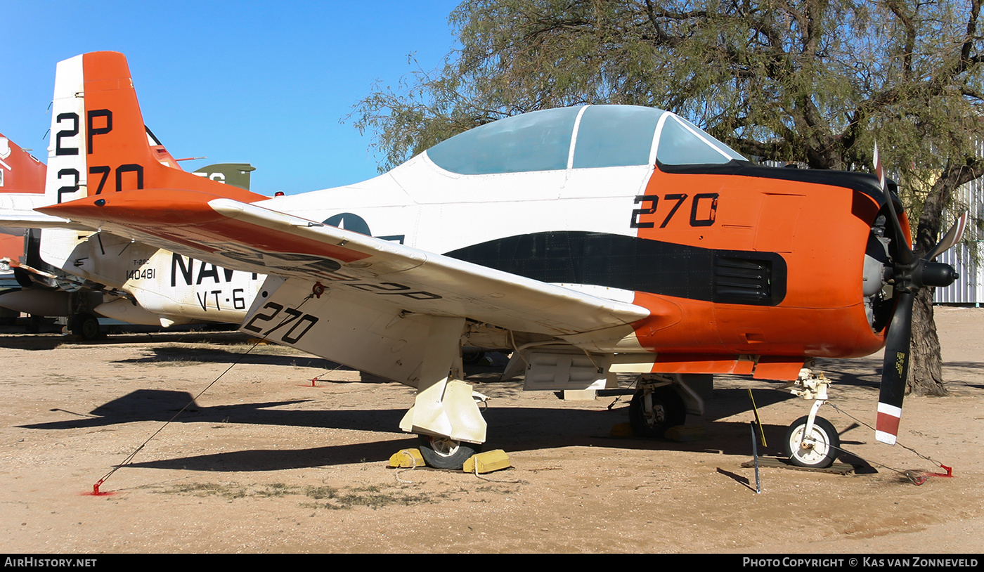 Aircraft Photo of 140481 | North American T-28C Trojan | USA - Navy | AirHistory.net #324144
