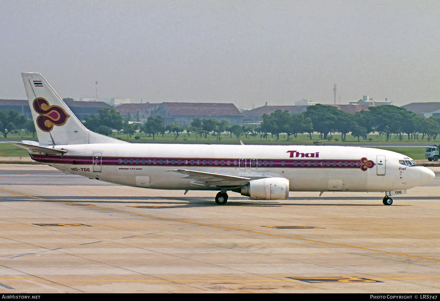 Aircraft Photo of HS-TDE | Boeing 737-4D7 | Thai Airways International | AirHistory.net #324172