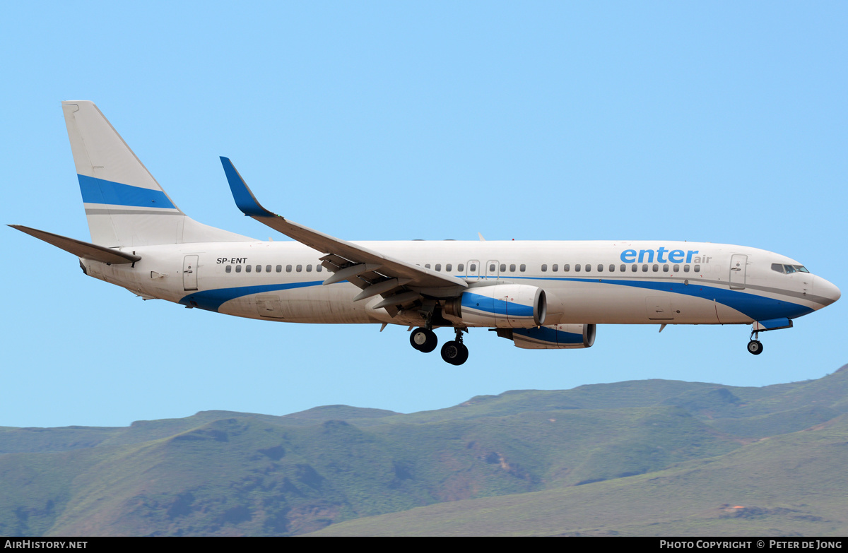 Aircraft Photo of SP-ENT | Boeing 737-8AS | Enter Air | AirHistory.net #324200