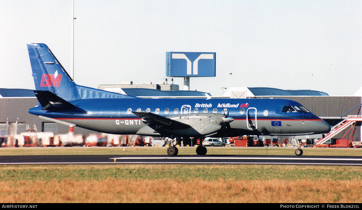 Aircraft Photo of G-GNTI | Saab 340B | British Midland Commuter | AirHistory.net #324253