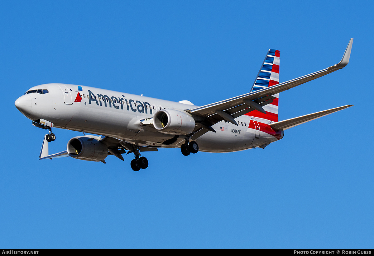 Aircraft Photo of N316PF | Boeing 737-823 | American Airlines | AirHistory.net #324255