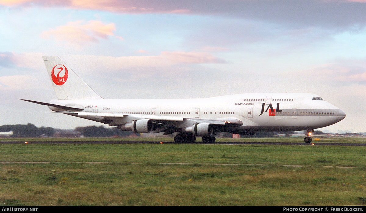 Aircraft Photo of JA813J | Boeing 747-346 | Japan Airlines - JAL | AirHistory.net #324274