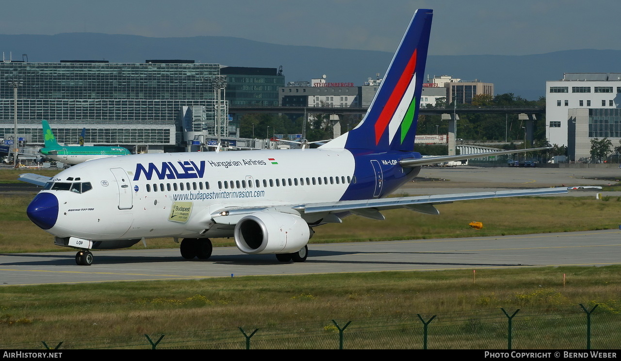 Aircraft Photo of HA-LOP | Boeing 737-7Q8 | Malév - Hungarian Airlines | AirHistory.net #324322