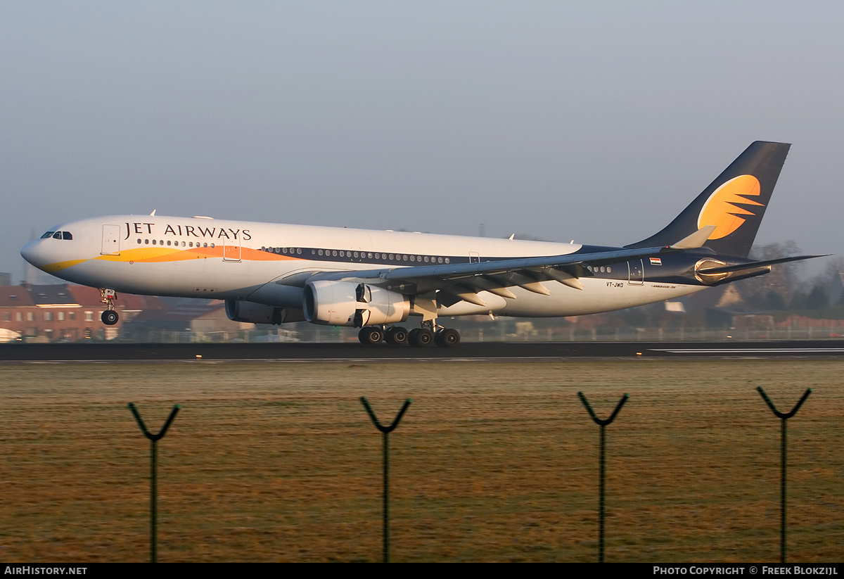 Aircraft Photo of VT-JWD | Airbus A330-243 | Jet Airways | AirHistory.net #324327