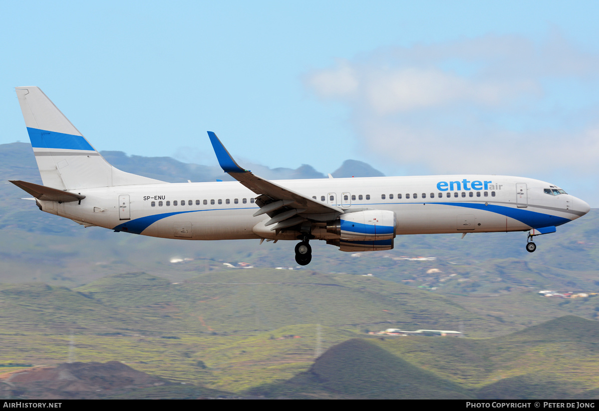 Aircraft Photo of SP-ENU | Boeing 737-83N | Enter Air | AirHistory.net #324331