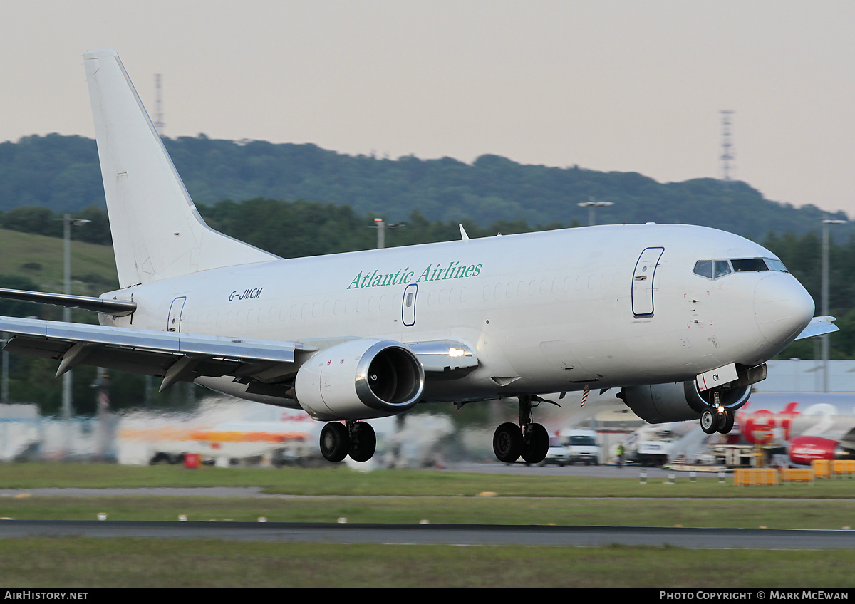 Aircraft Photo of G-JMCM | Boeing 737-3Y0(SF) | Atlantic Airlines | AirHistory.net #324333