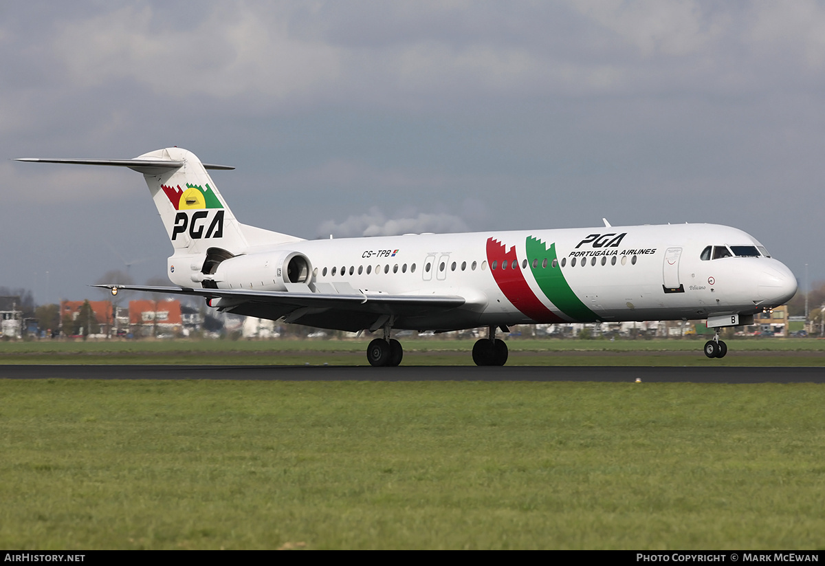 Aircraft Photo of CS-TPB | Fokker 100 (F28-0100) | Portugália Airlines - PGA | AirHistory.net #324335