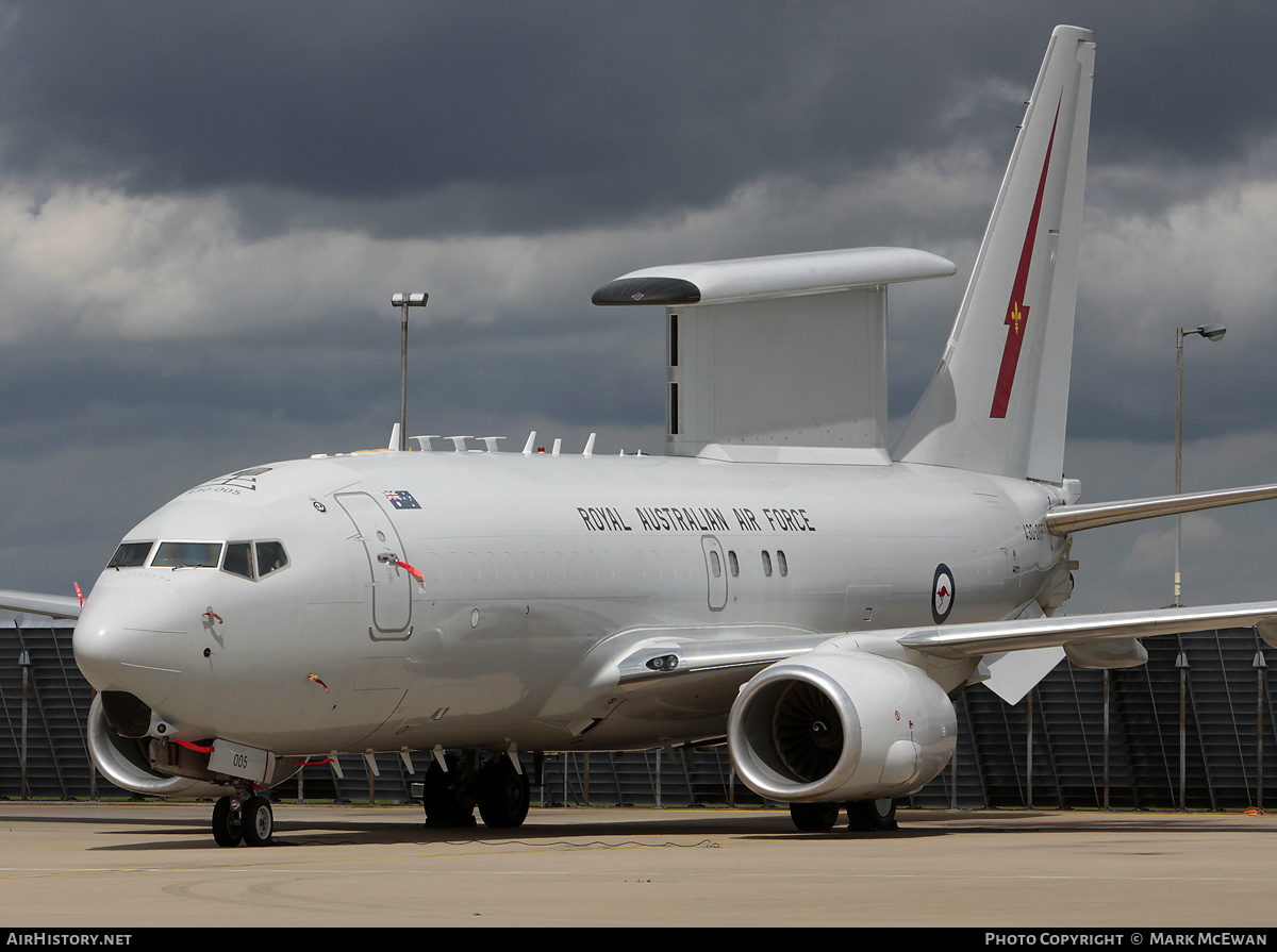 Aircraft Photo of A30-005 | Boeing E-7A Wedgetail | Australia - Air Force | AirHistory.net #324352