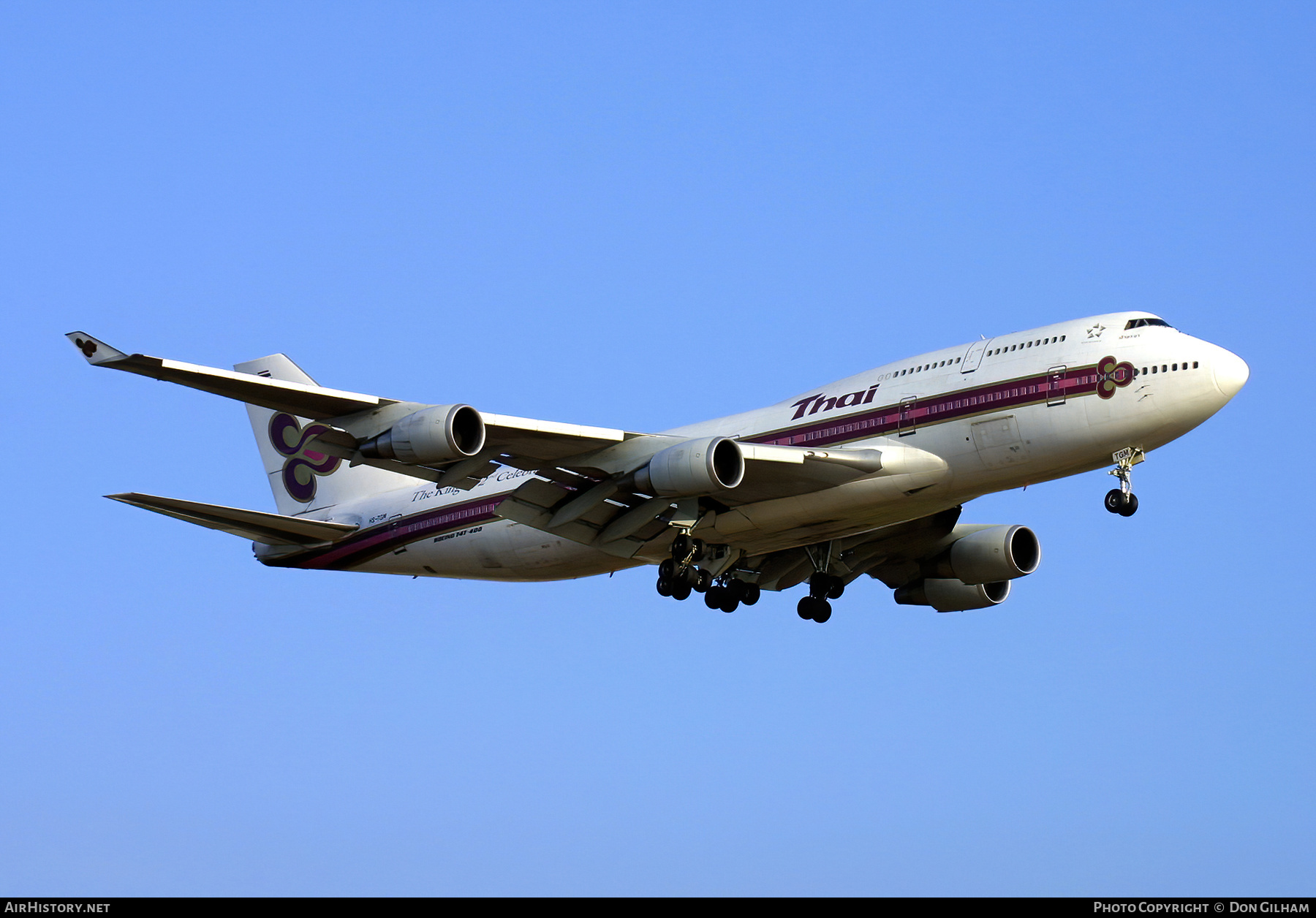 Aircraft Photo of HS-TGM | Boeing 747-4D7 | Thai Airways International | AirHistory.net #324366