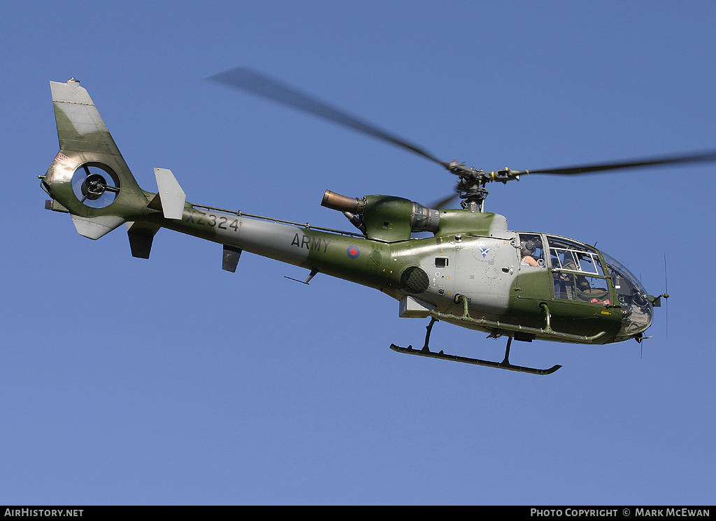 Aircraft Photo of XZ324 | Aerospatiale SA-341B Gazelle AH1 | UK - Army | AirHistory.net #324367