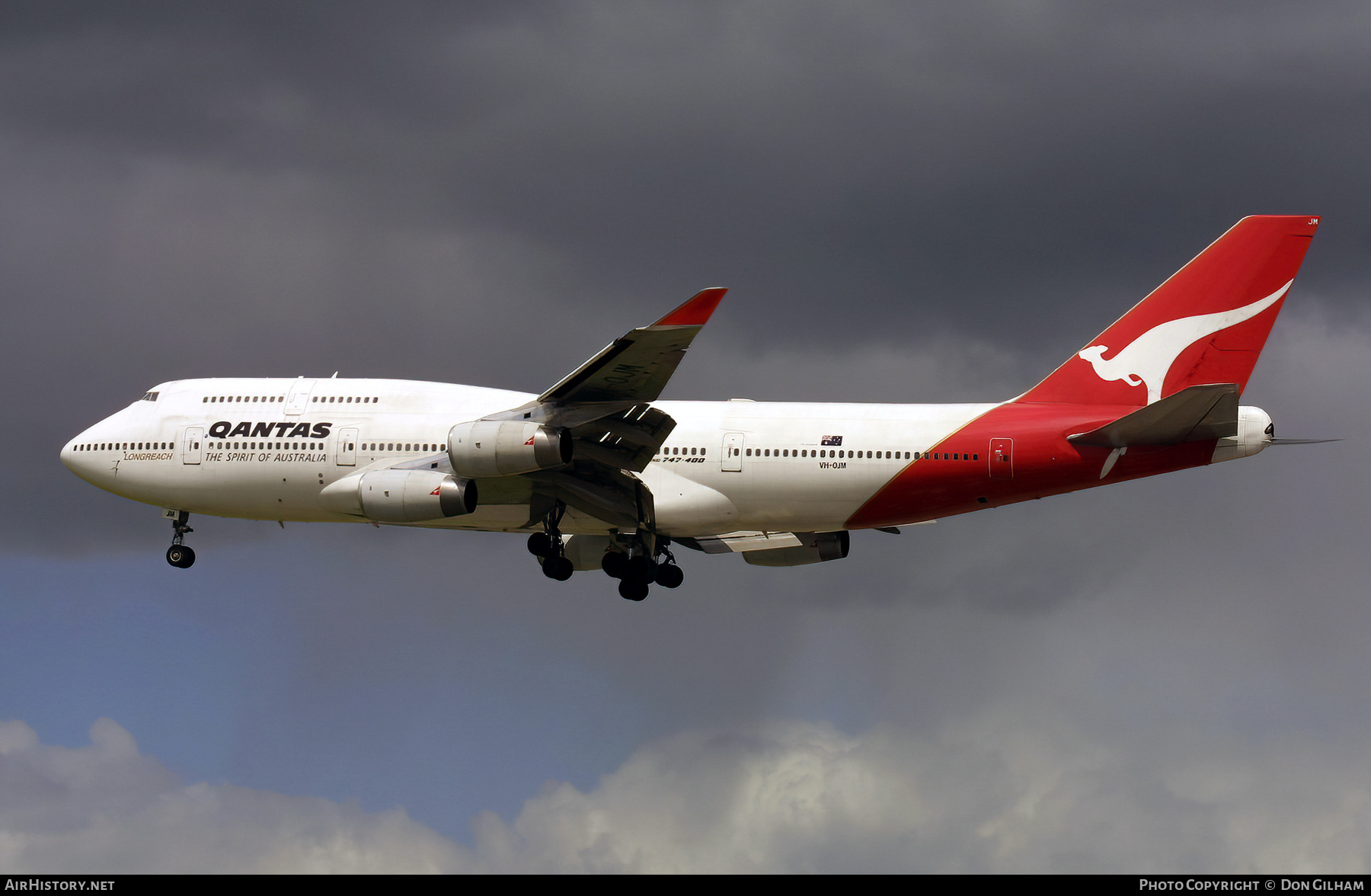 Aircraft Photo of VH-OJM | Boeing 747-438 | Qantas | AirHistory.net #324386