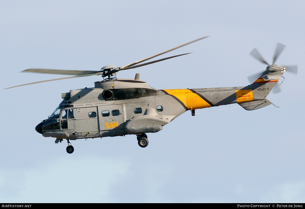 Aircraft Photo of HD.21-4 | Aerospatiale AS-332B Super Puma | Spain - Air Force | AirHistory.net #324390