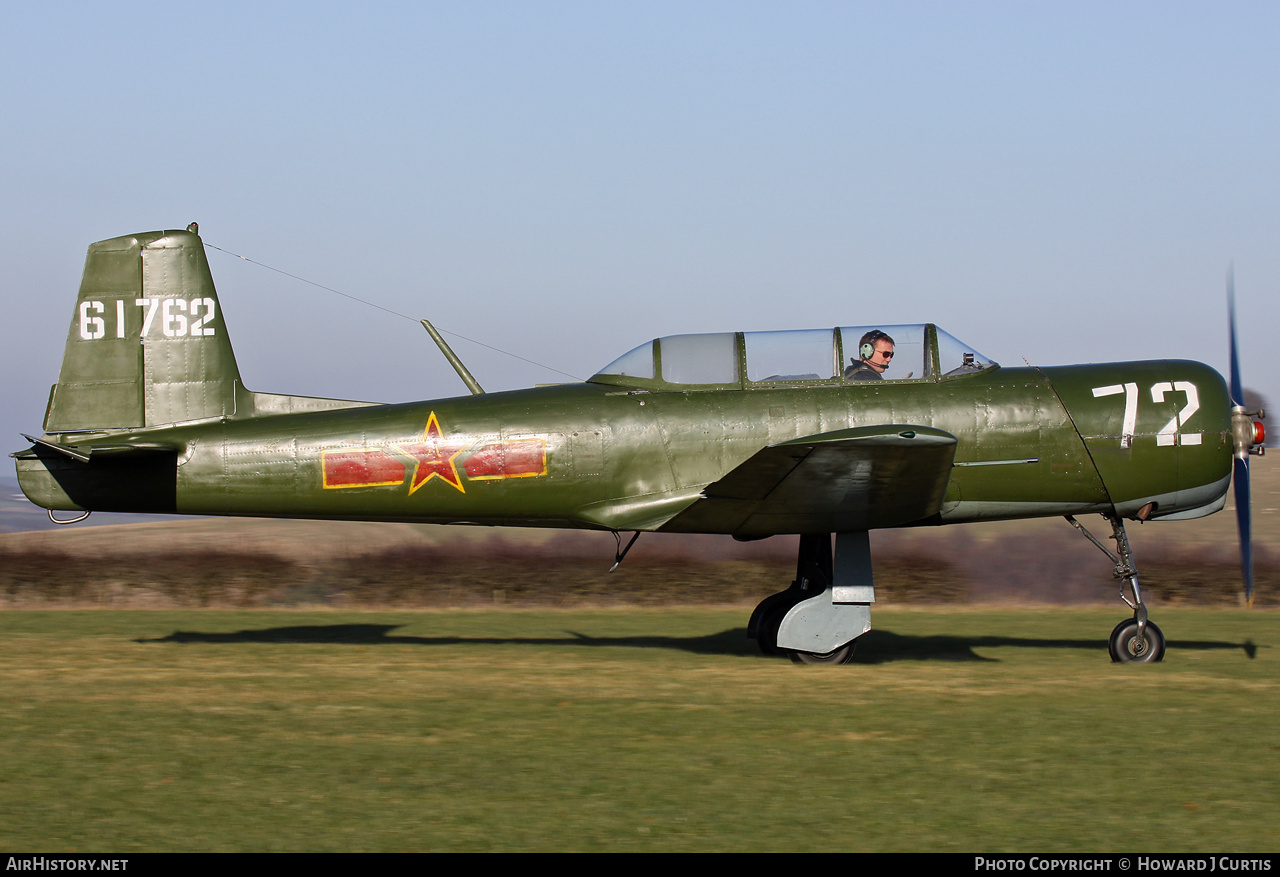 Aircraft Photo of G-CGFS / 61762 | Nanchang CJ-6A Chujaio | China - Air Force | AirHistory.net #324400