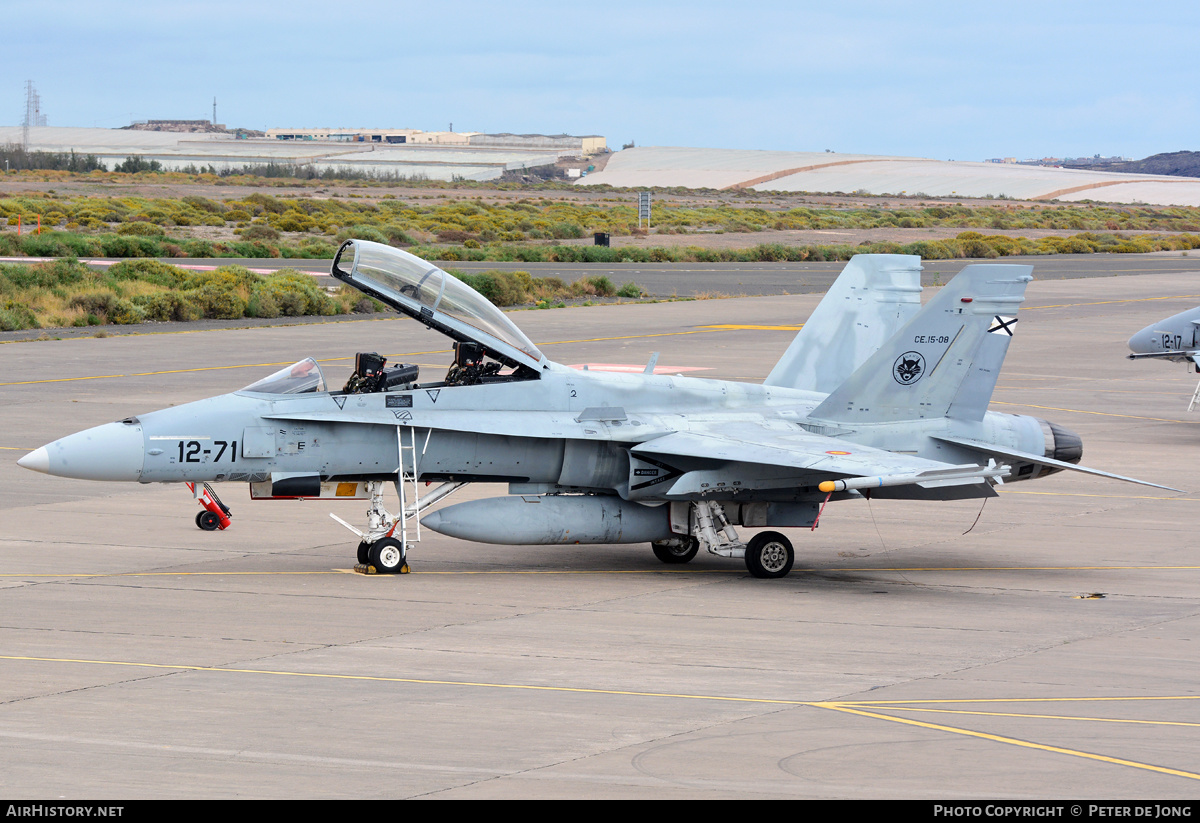 Aircraft Photo of CE15-08 | McDonnell Douglas EF-18BM Hornet | Spain - Air Force | AirHistory.net #324431