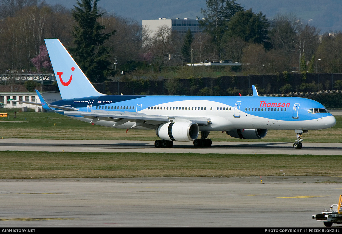 Aircraft Photo of G-BYAY | Boeing 757-204 | Thomson Airways | AirHistory.net #324442