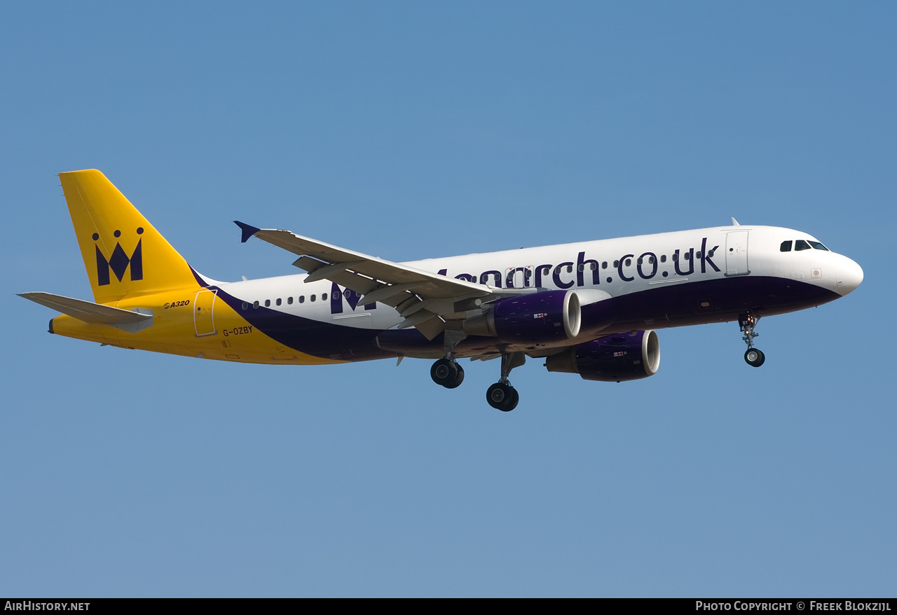 Aircraft Photo of G-OZBY | Airbus A320-214 | Monarch Airlines | AirHistory.net #324453