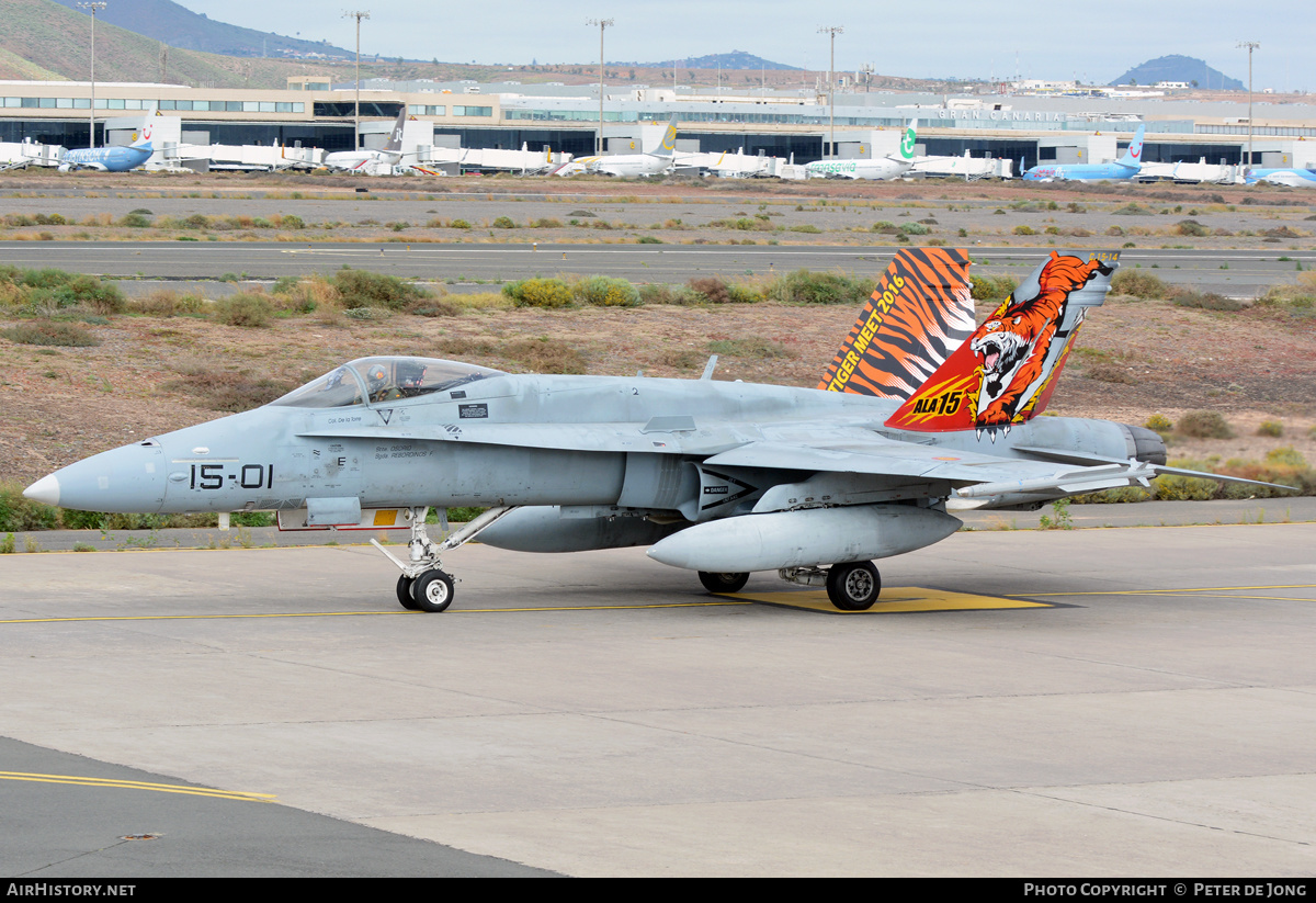 Aircraft Photo of C.15-14 | McDonnell Douglas EF-18M Hornet | Spain - Air Force | AirHistory.net #324466