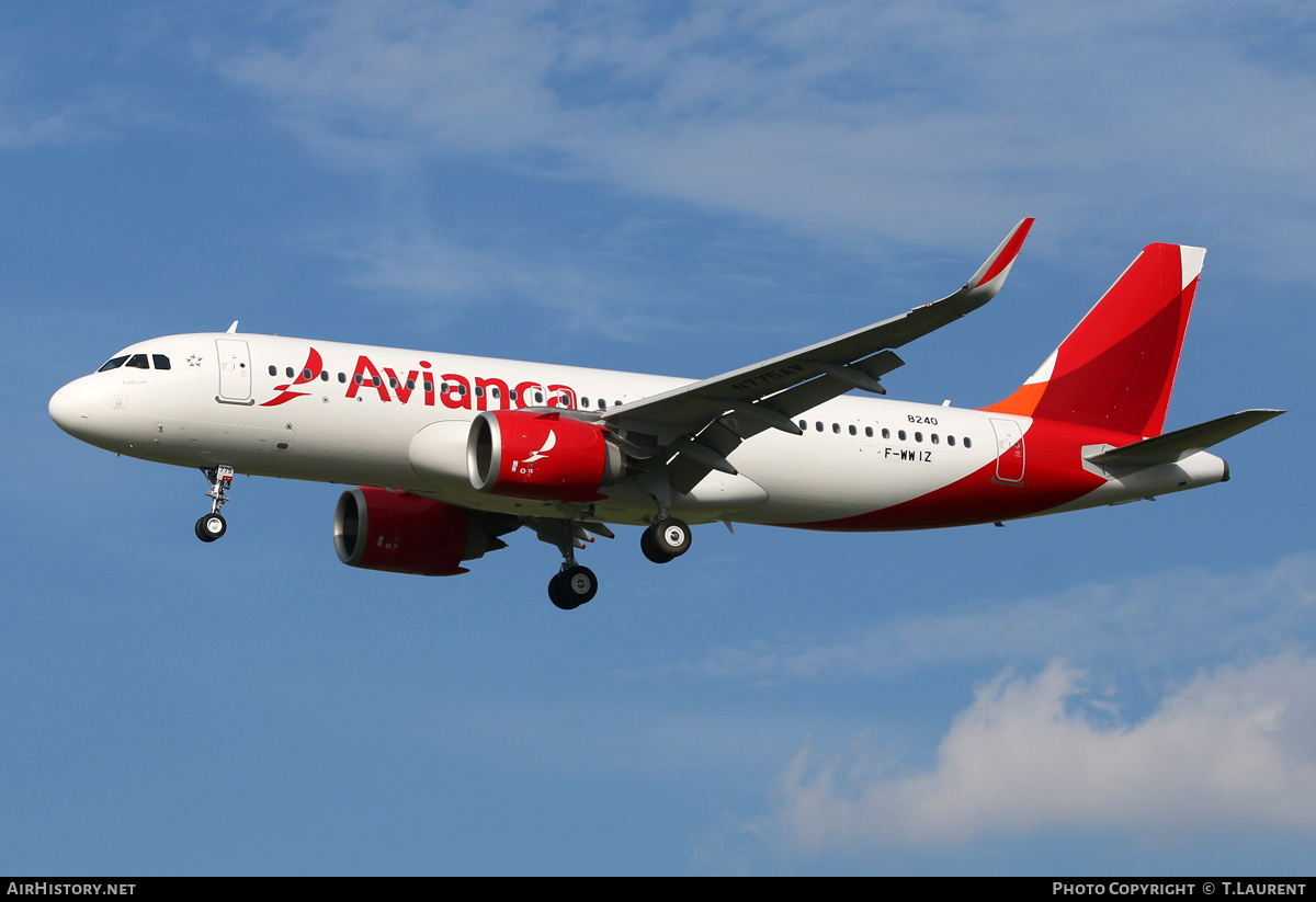 Aircraft Photo of F-WWIZ | Airbus A320-251N | Avianca | AirHistory.net #324488