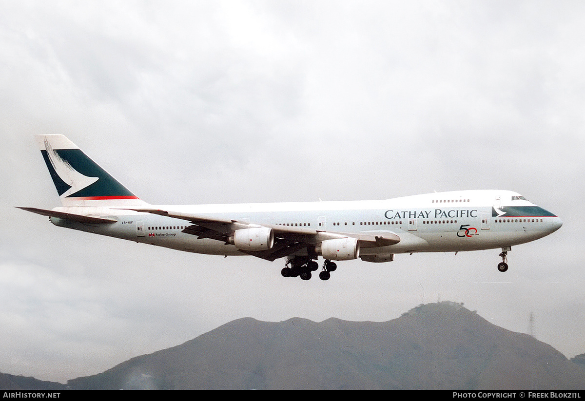 Aircraft Photo of VR-HIF | Boeing 747-267B | Cathay Pacific Airways | AirHistory.net #324500