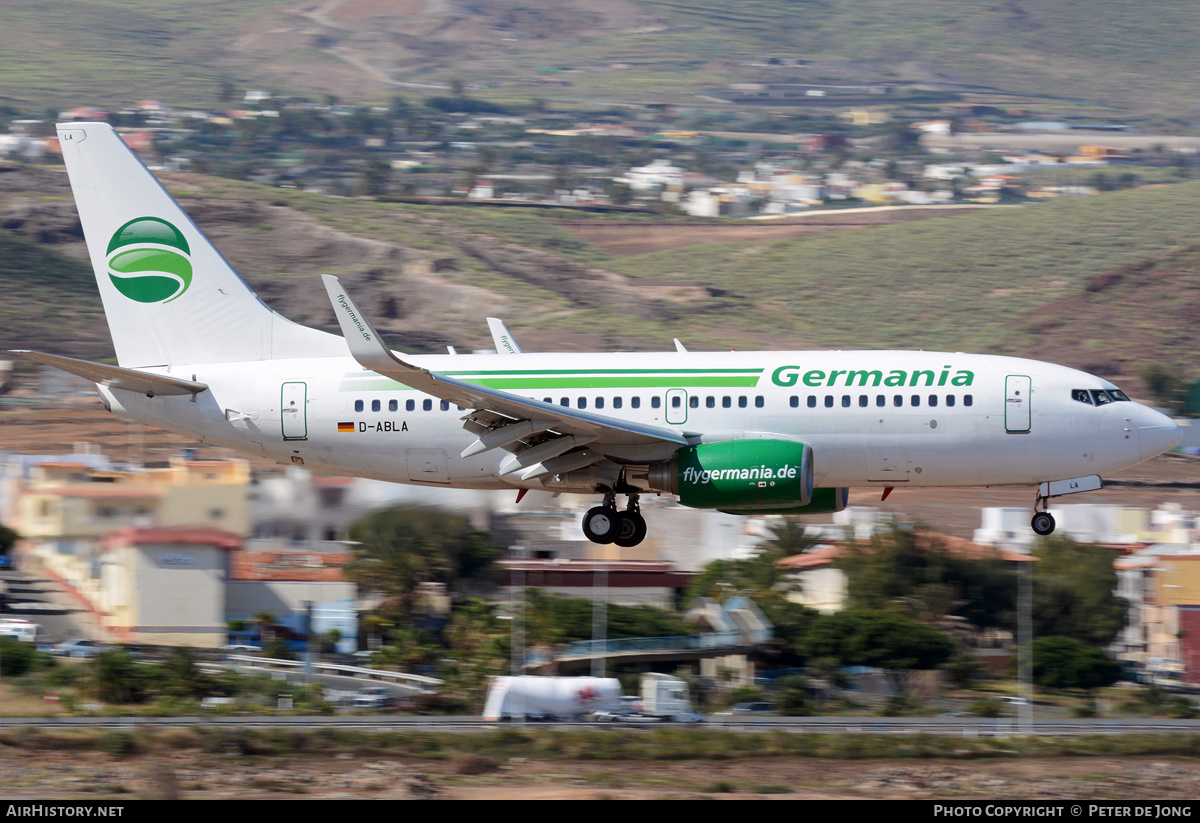 Aircraft Photo of D-ABLA | Boeing 737-76J | Germania | AirHistory.net #324521